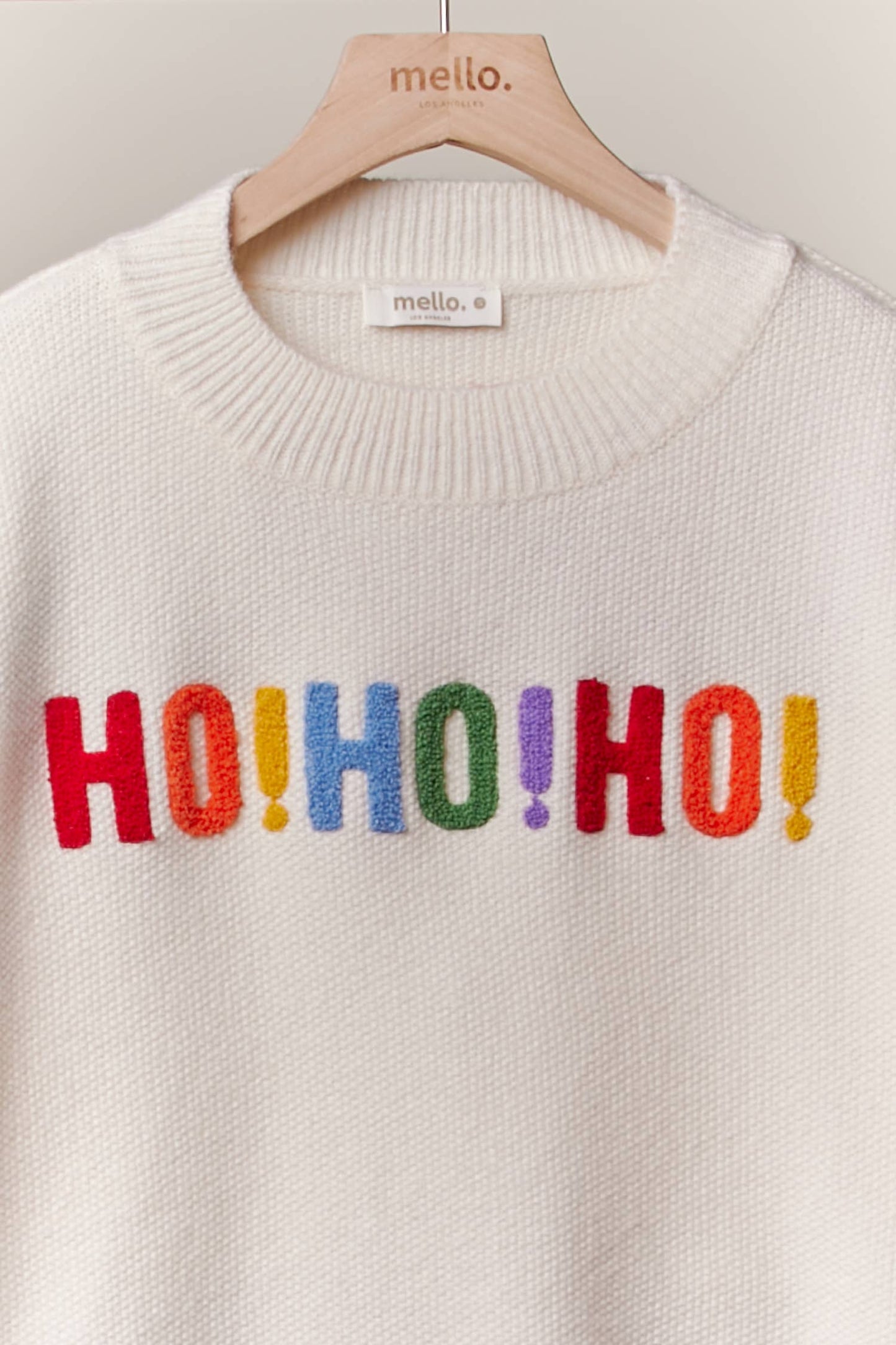 OVERSIZE Christmas Sweater with Lettering: Red / L