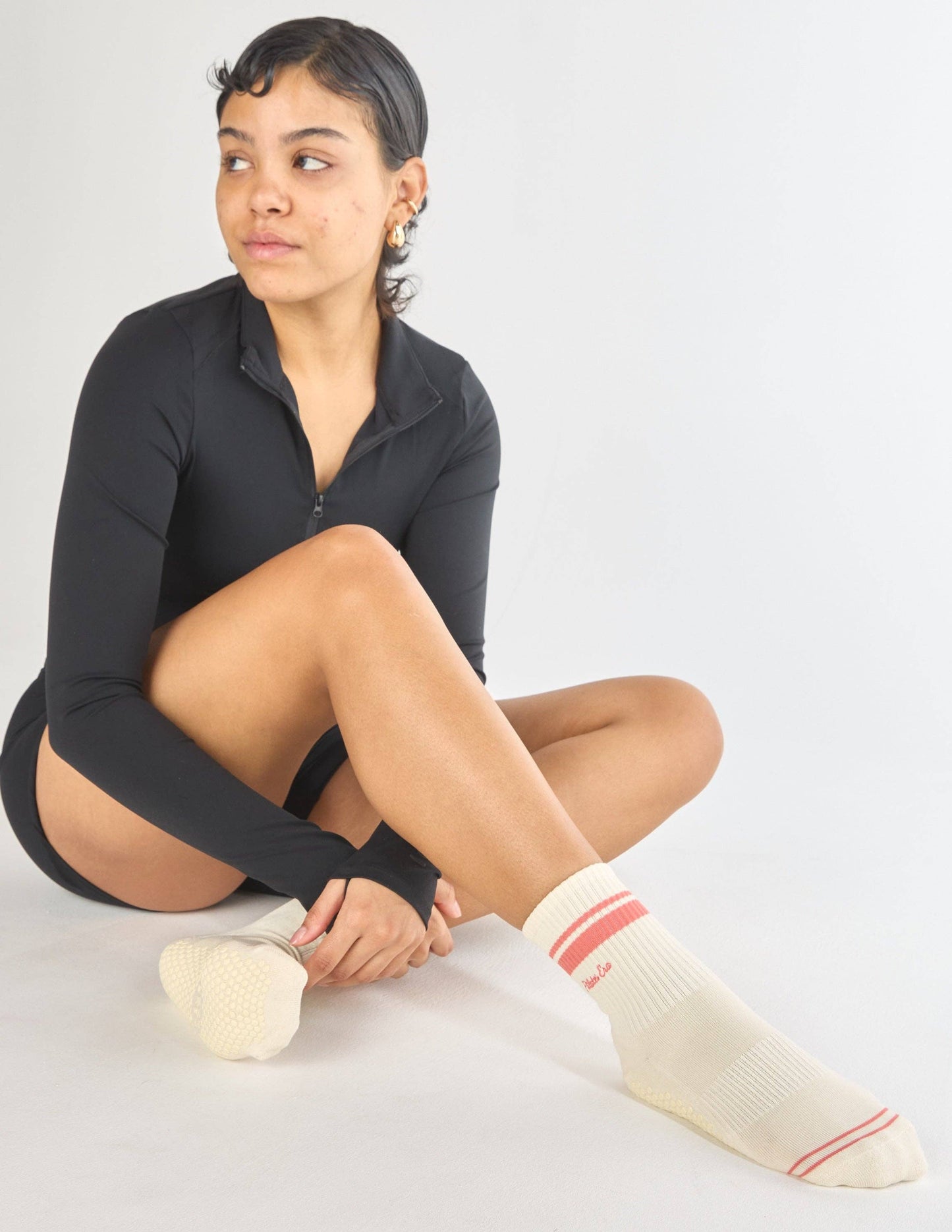 The Pilates Era Grip Sock: Blush