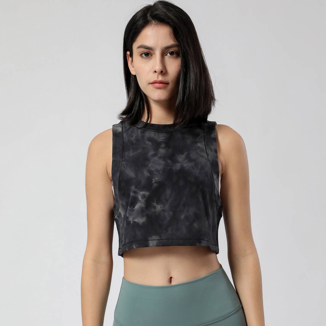 Women Fitness Yoga Loose Elastic Sport Tank Top: Gray / XL