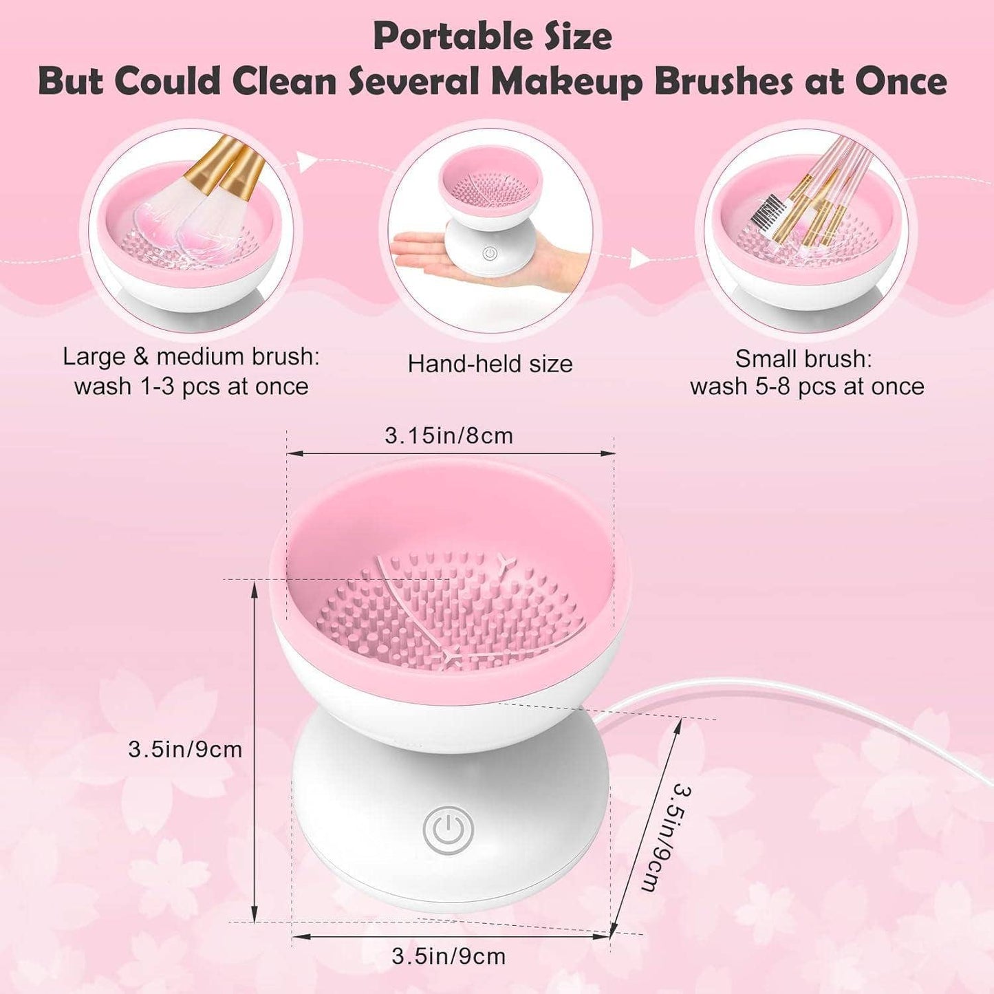 Electric Makeup Brush Cleaner Wash Makeup Brush Cleaner Mach: 1 Kit(Mix & Match Colors)