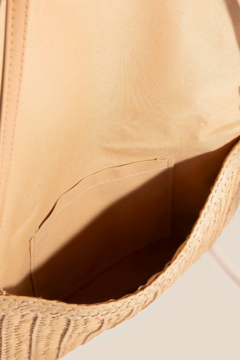 Intricate Paper Weave Envelope Clutch Bag: IV
