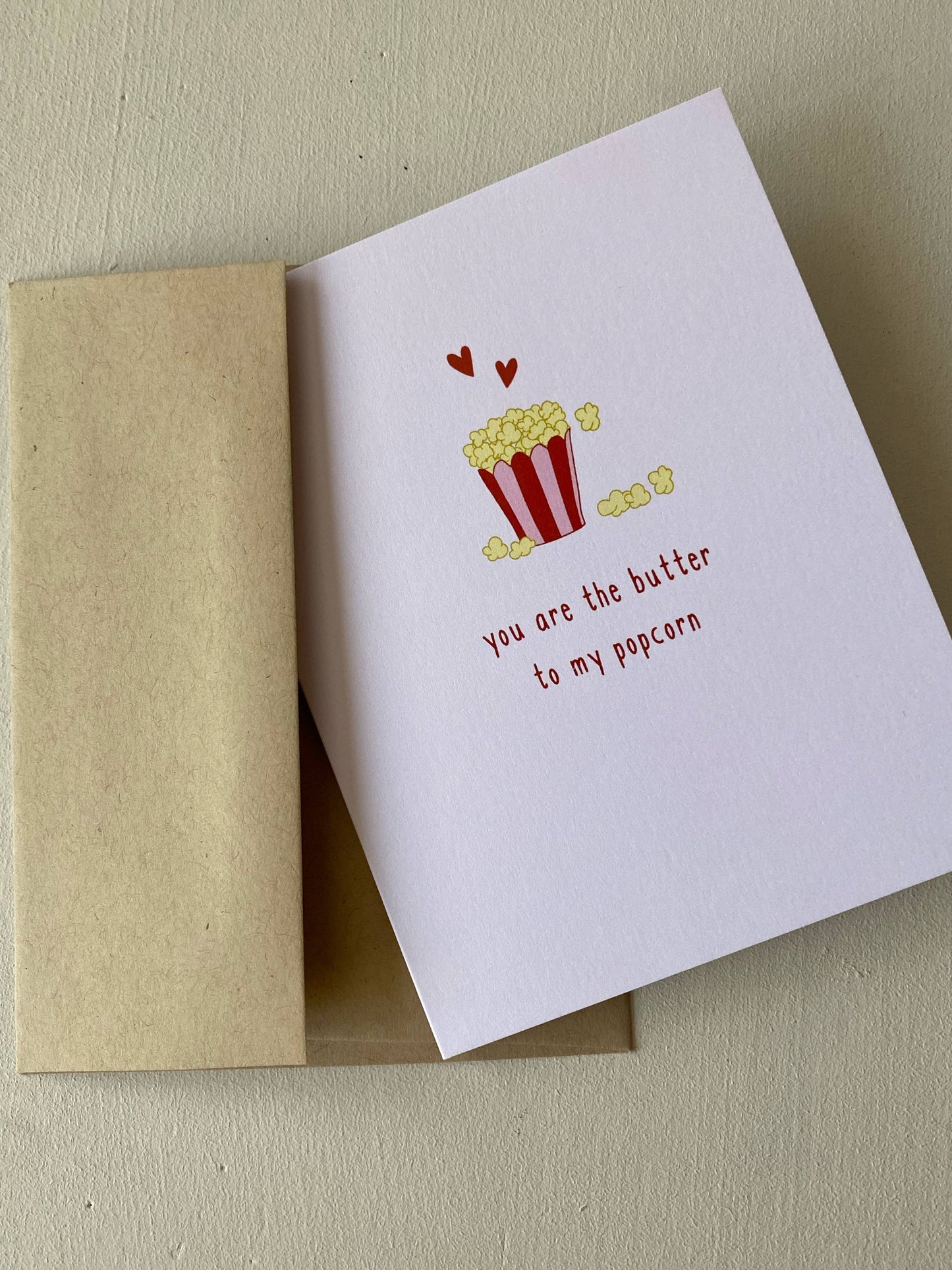 Popcorn Valentine's Day Love Card