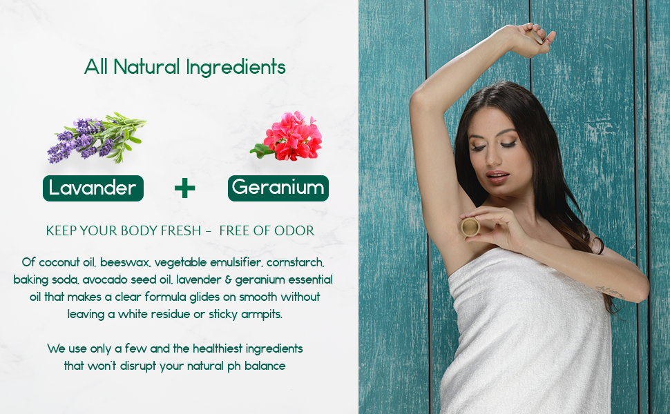 All Natural, Plastic-Free, Zero-Waste Deodorants: Lemon & Tea Tree
