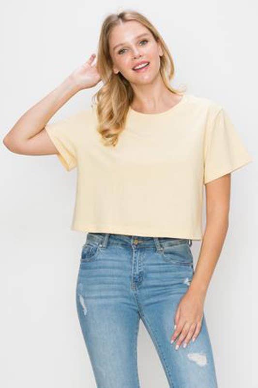 Cowboy Country Crop Top: Ivory / L