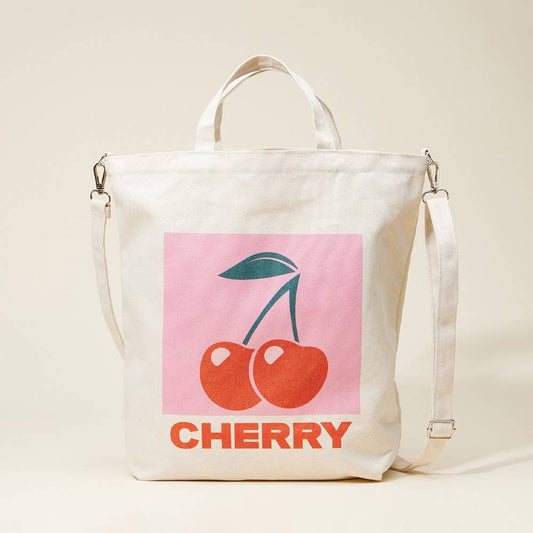 Limone Printed Top Handle Canvas Bag / Crossbody Bag
: Cherry