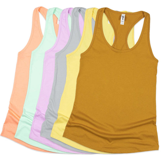 Women's Ideal Racerback Tank: 14. Light Orange / L