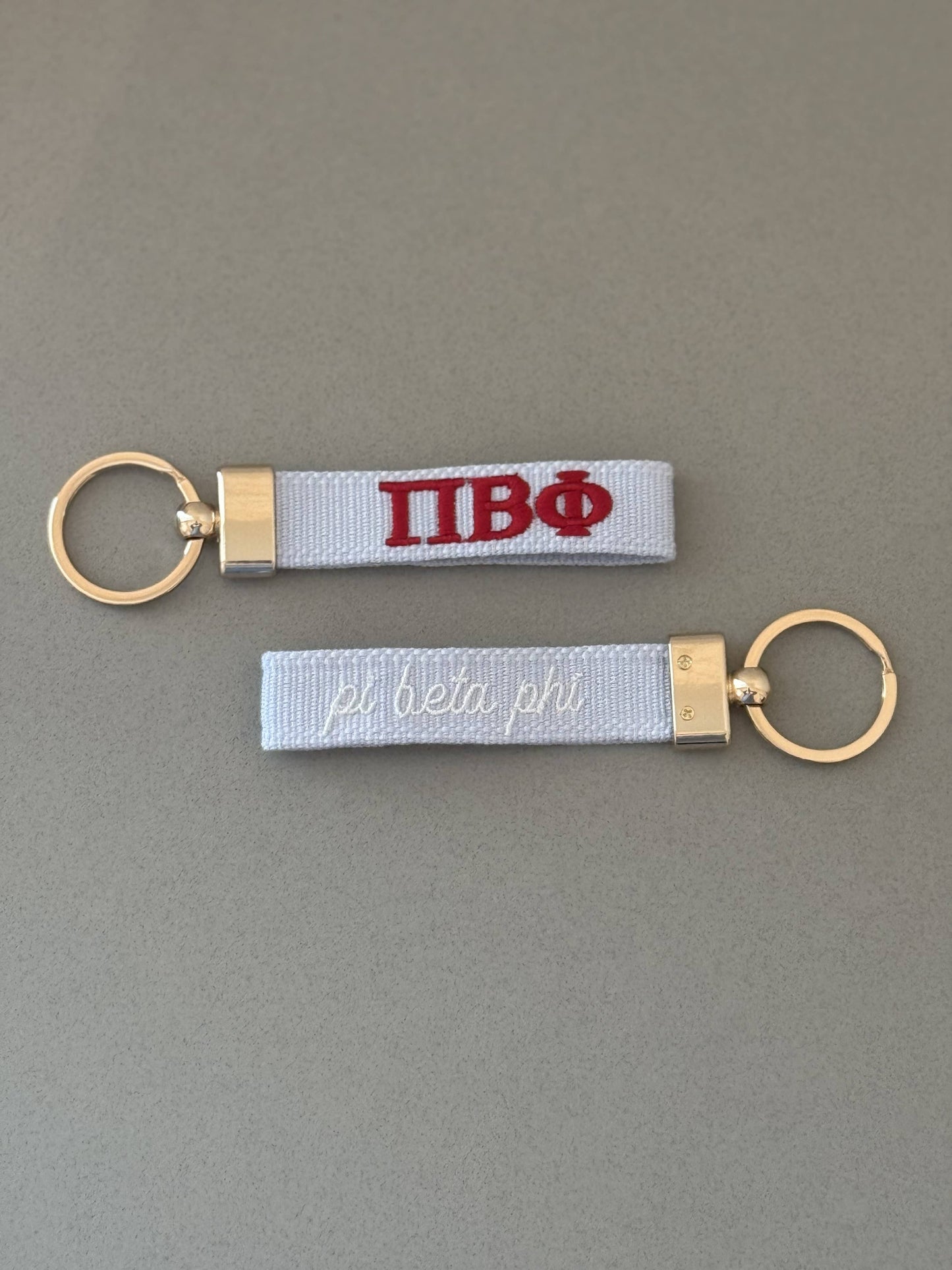 Pi Beta Phi Embroidered Keychain, Sorority