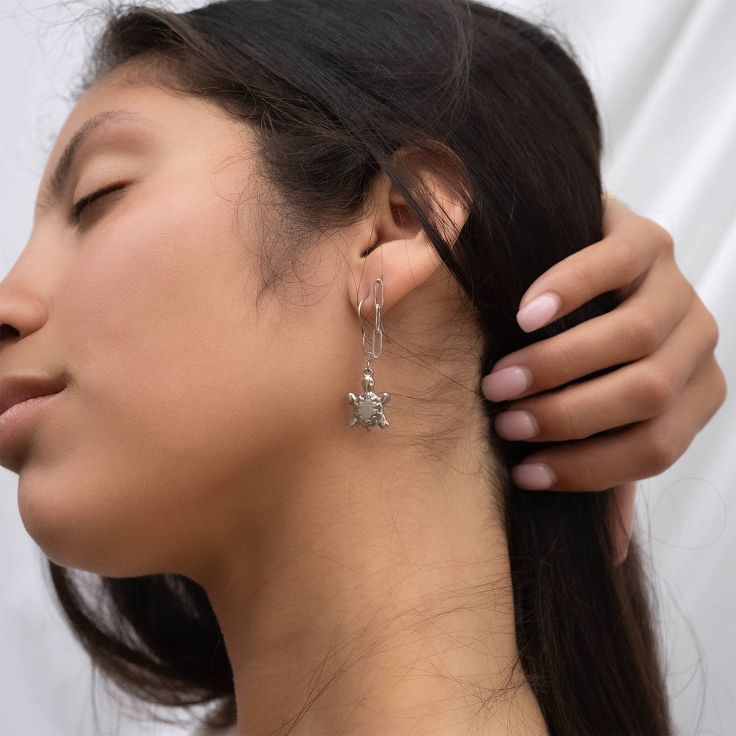 18K Gold PVD Stainless Steel Sea Turtle Charm: Gold