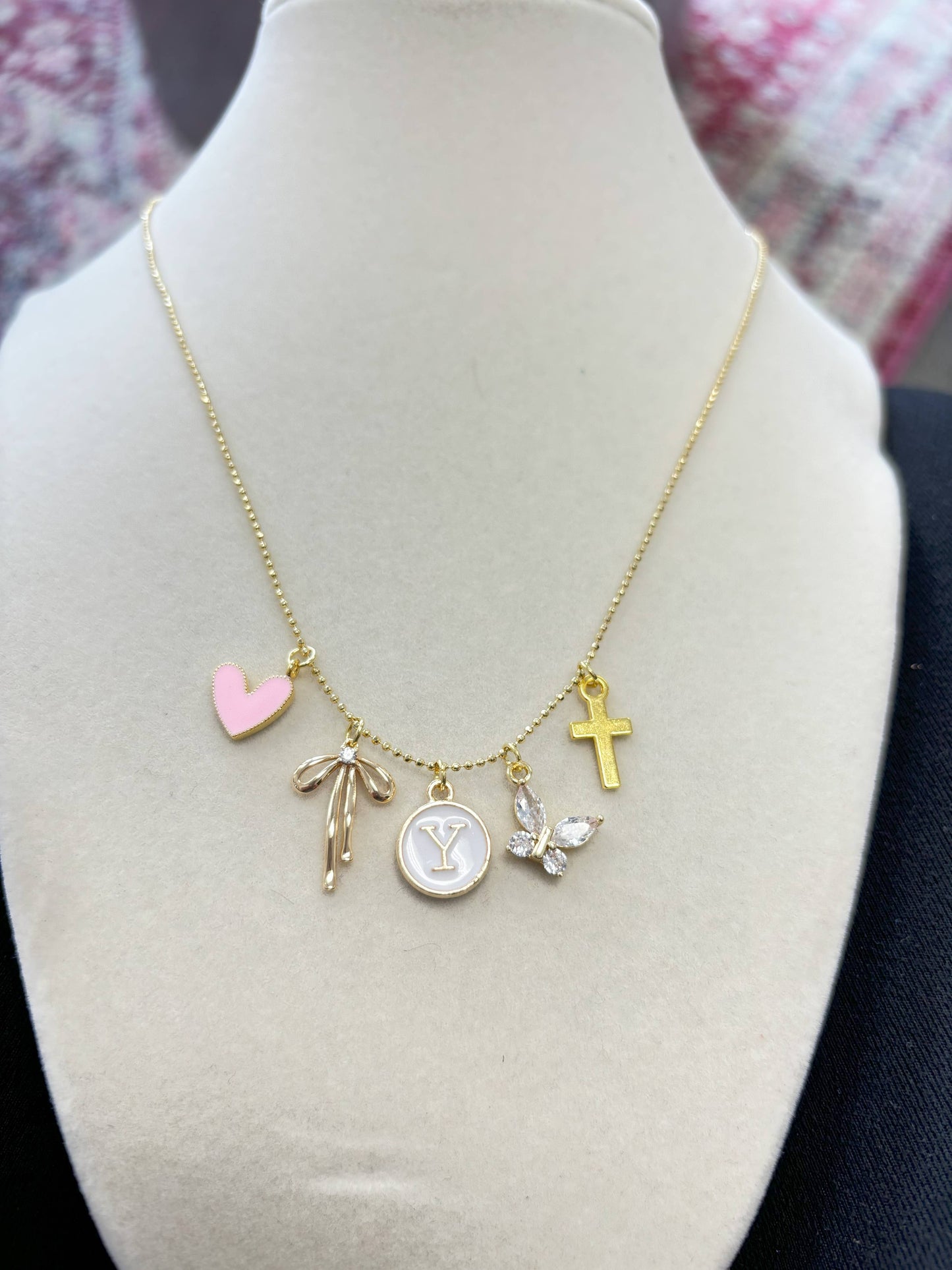 Charm Bar Necklaces: Paper Clip