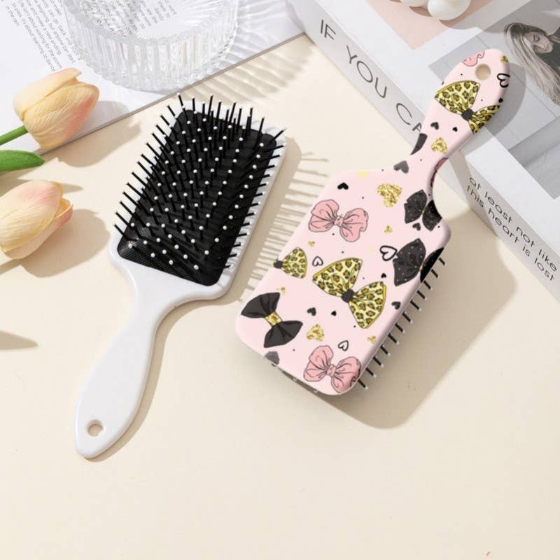 LARGE DETANGLE PADDLE HAIR BRUSH COMB | 40HC100: BOW C