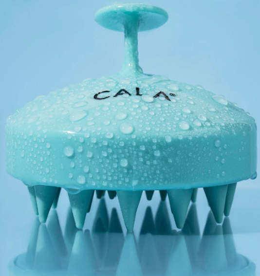 CALA Scalp Massaging Shampoo Shower Hair Brush: Mint