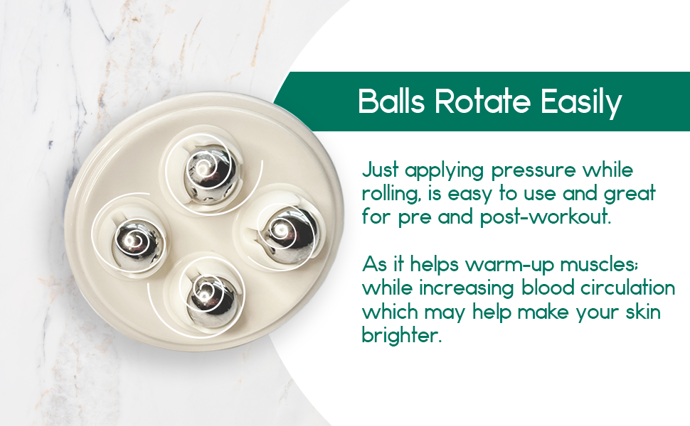 Rolling Body Massager: White