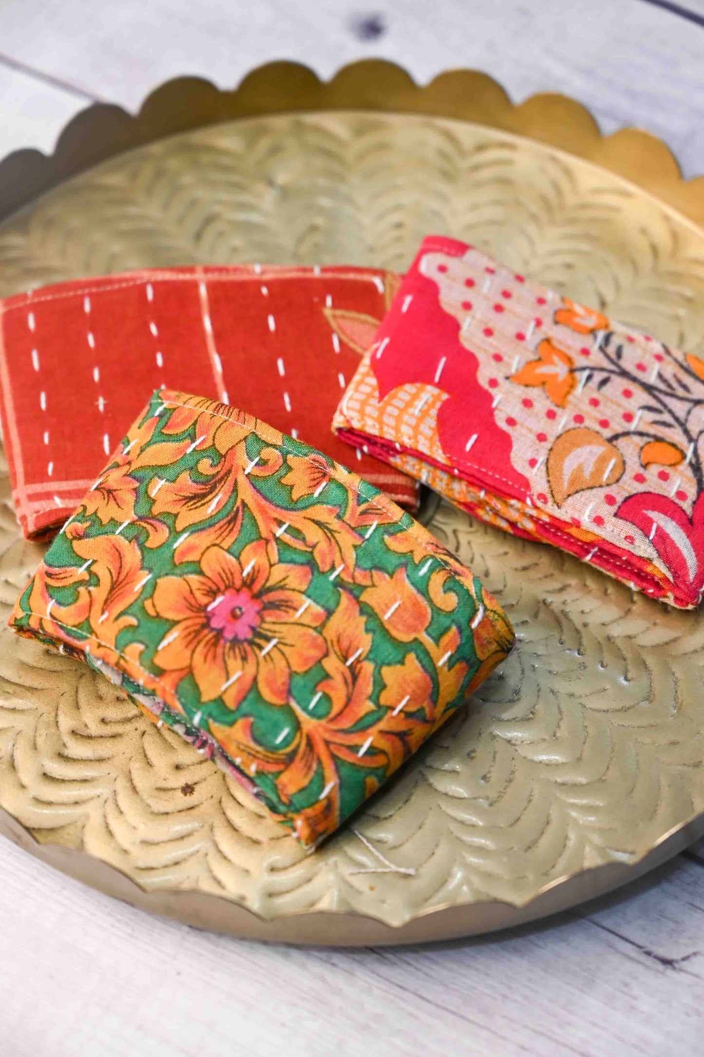 NEW! Kantha Coffee Cozy
