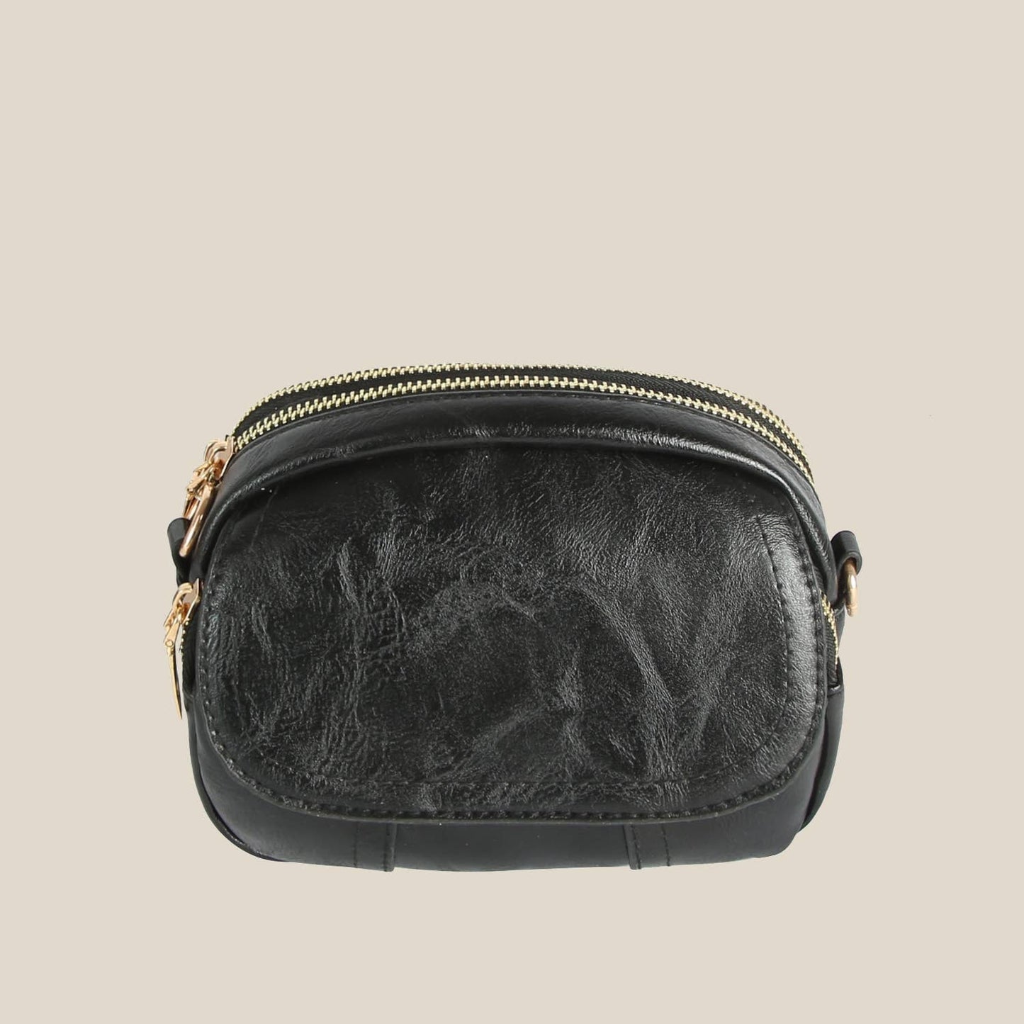 Leather Flap Crossbody Bag: BS