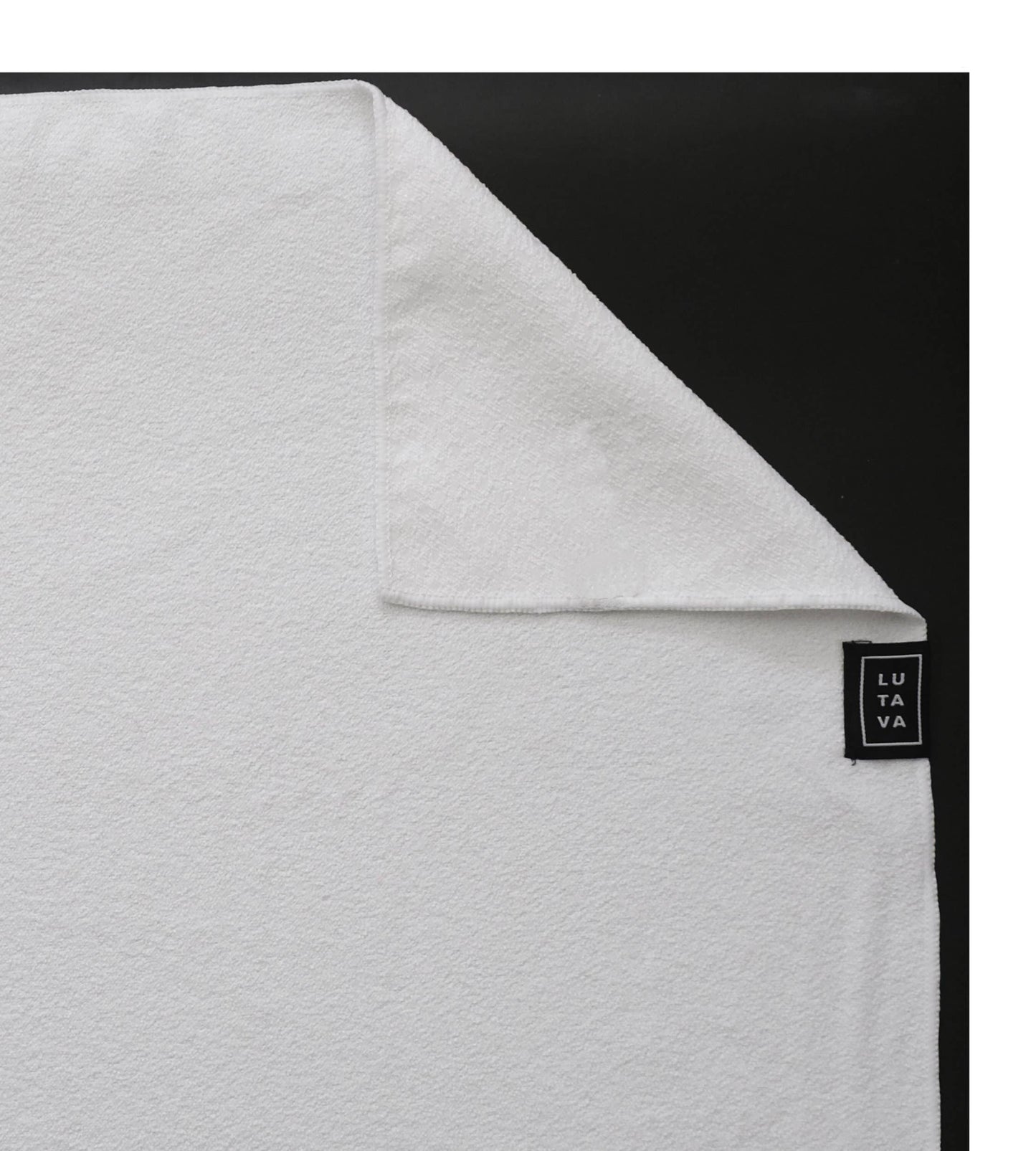 Antimicrobial Non-Slip Mat Towel: White