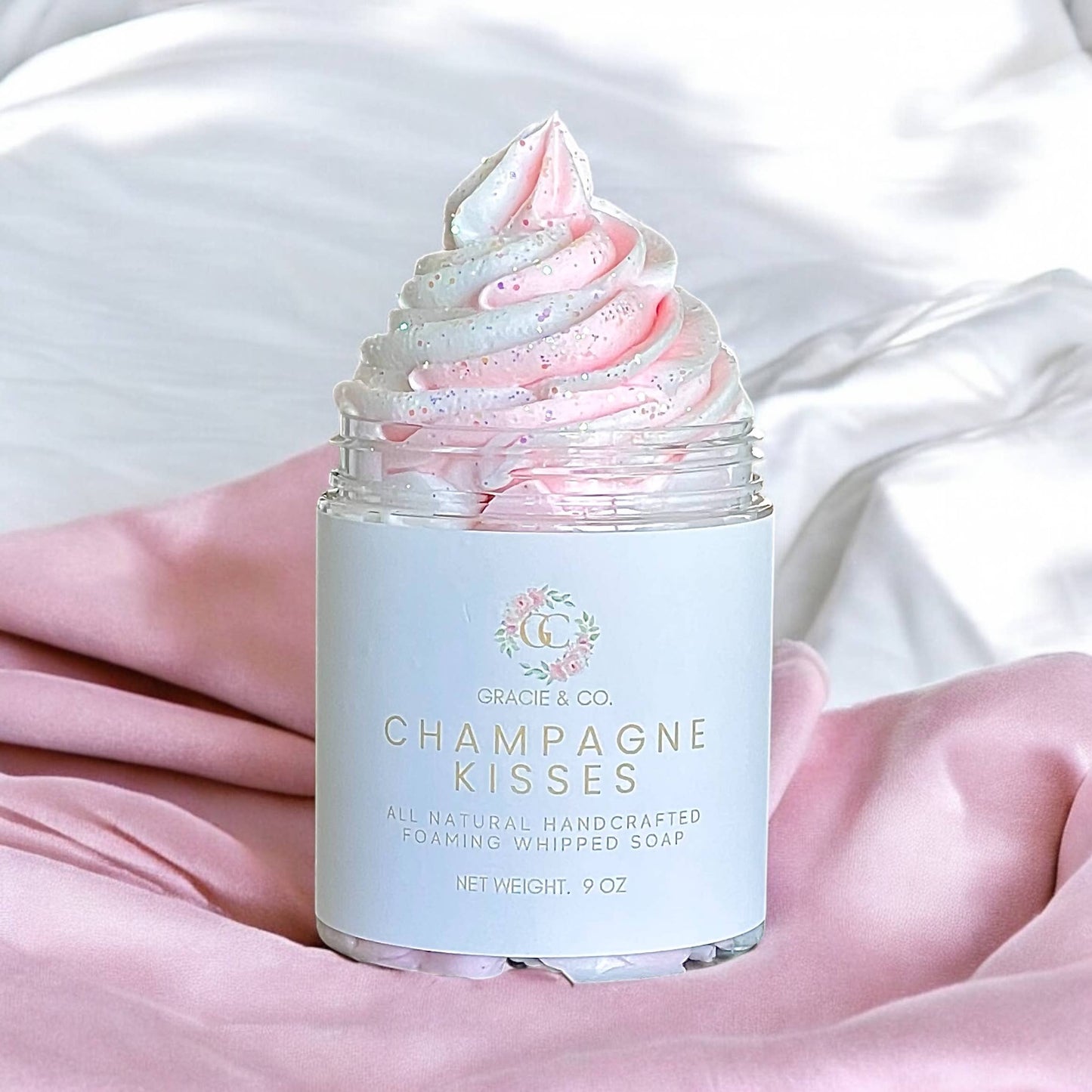 Moisturizing Whipped Soap/Shaving Cream: Champagne Kisses
