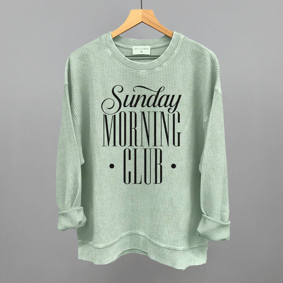 Sunday Morning Club: Bone / S / Oversized Boxy Crew