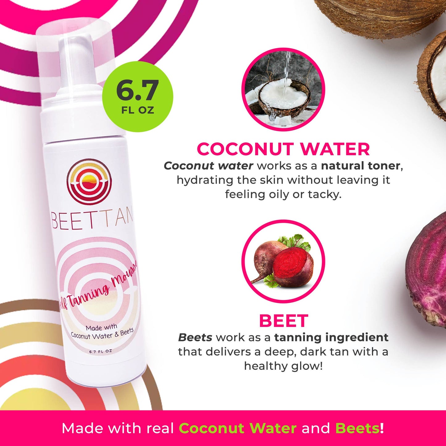 BEETTAN Self Tanning Mousse (Medium-Dark)