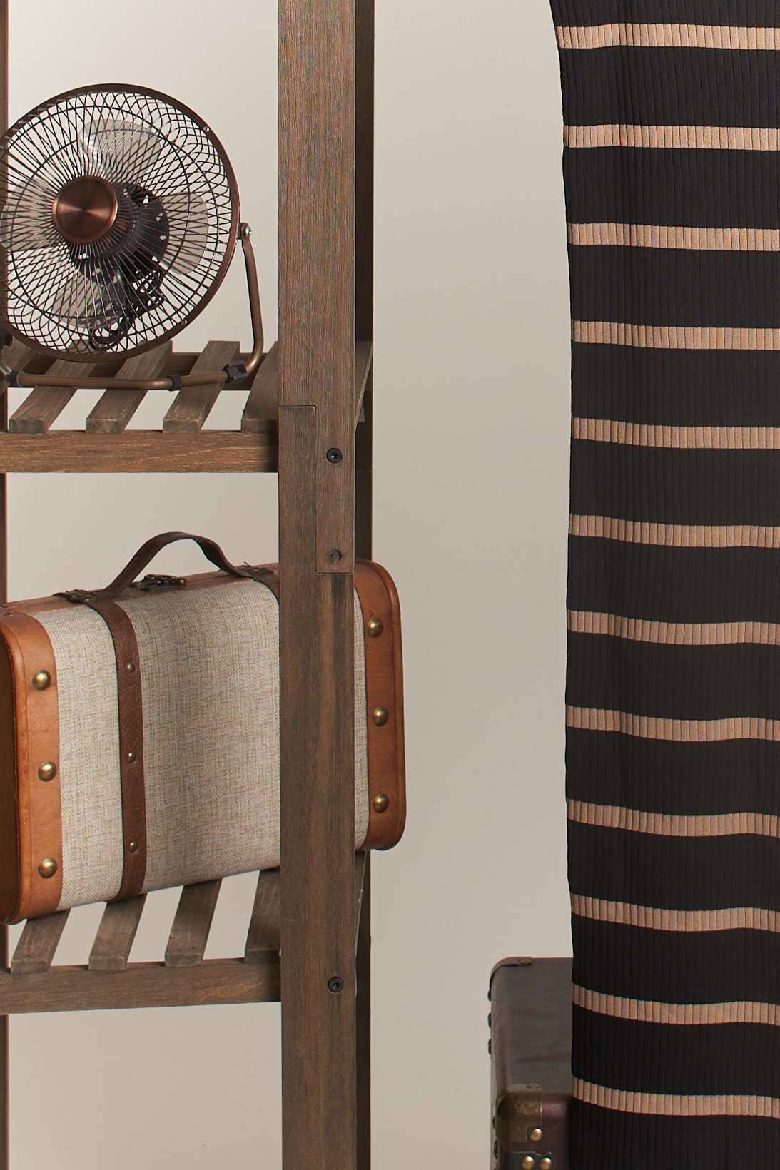 Spaghetti Strap Stripe Bodycon Knit Dress: Black / L