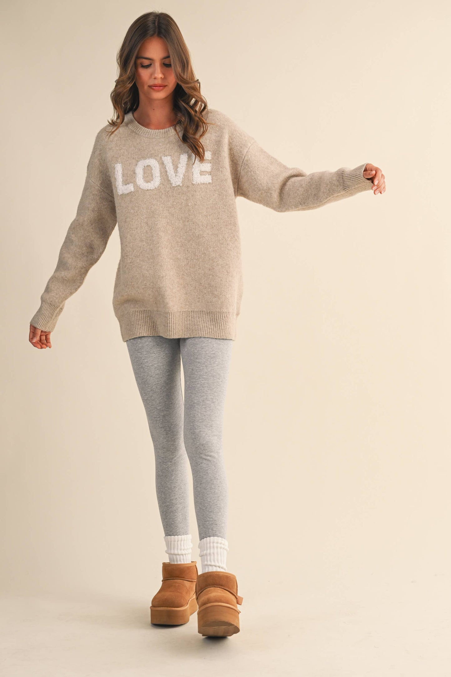 IT4433 LOVE COZY SOFT SWEATER TOP: SAGE / M