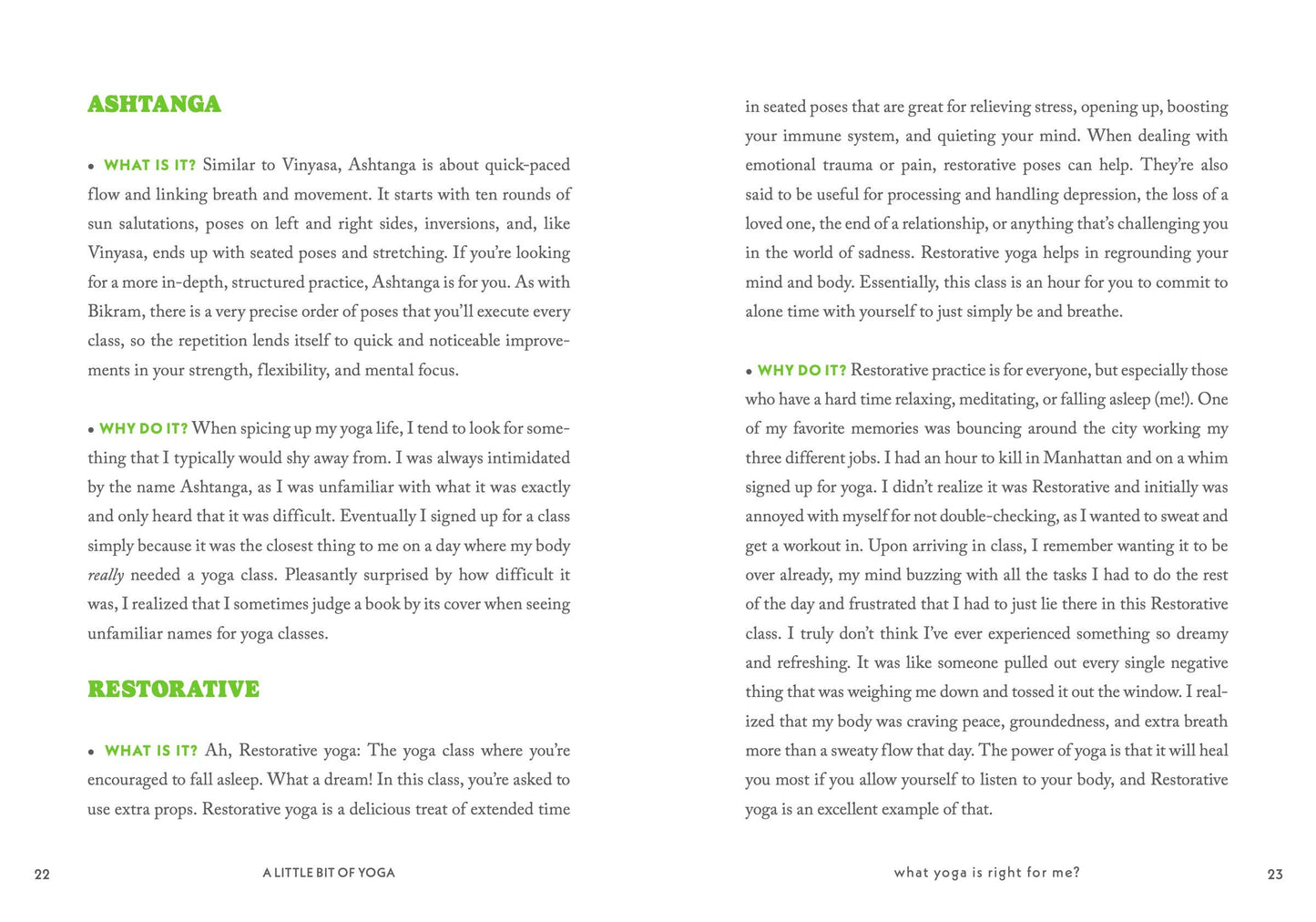 A Little Bit of Yoga: An Introduction to Postures & Practice