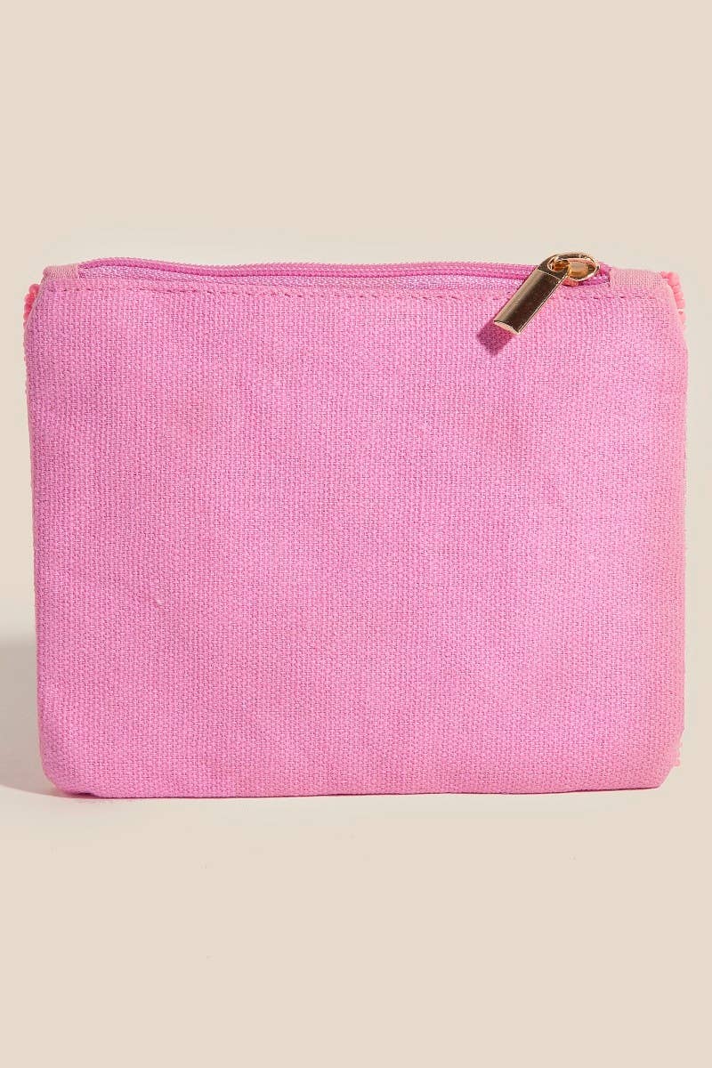 Seed Beaded Botox Money Coin Purse: Multi