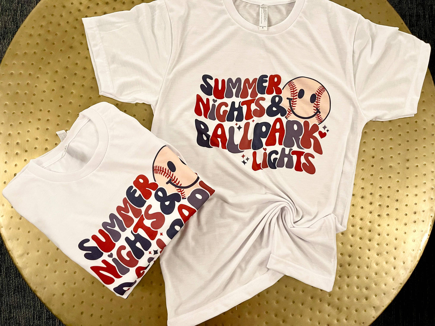 Summer Nights Ballpark Lights: White / S