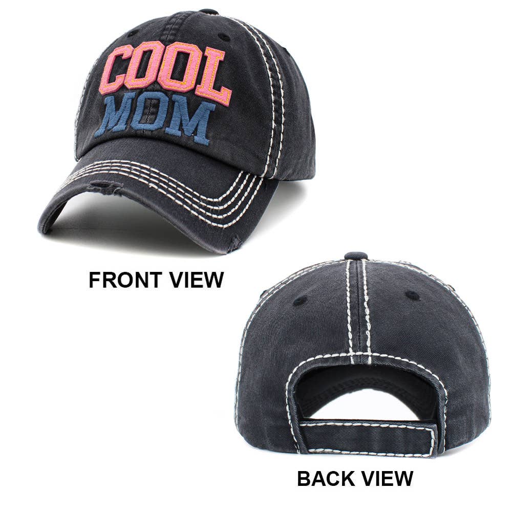 Cool Mom Message Vintage Baseball Cap
: Sea