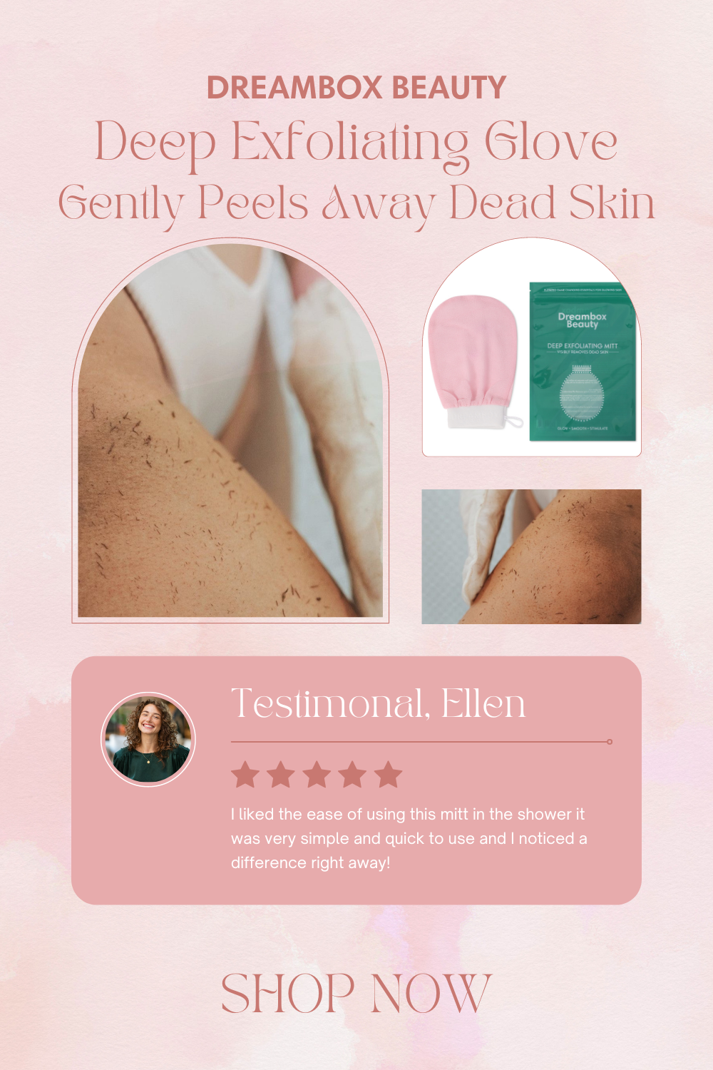 Deep Exfoliating Glove [Gently Peels Away Dead Skin]