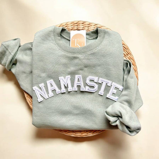 NAMASTE Sweatshirt, Yoga Clothes: Light Pink / S