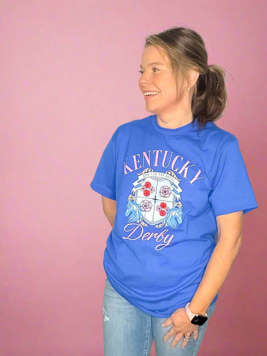Kentucky Derby Run for the Roses Tee: L