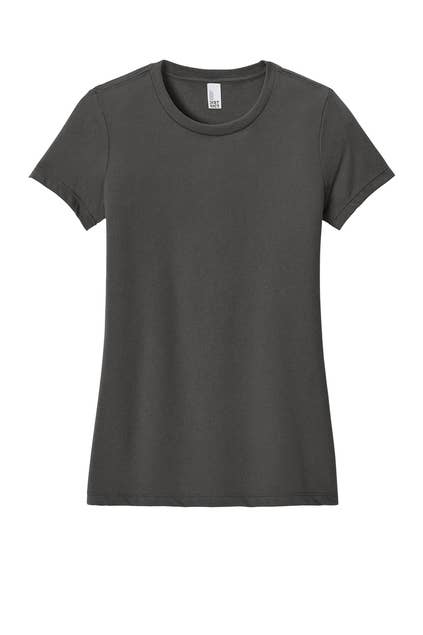 District® Women’s Perfect Blend® CVC Tee: Heathered Navy / L