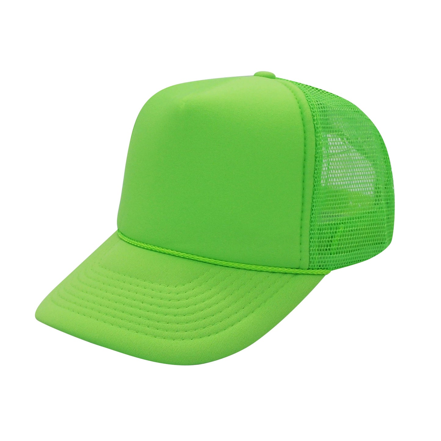 Nissun Neon Color Foam Mesh Trucker Hats Caps, Blank Two Tone Snapbacks: Neon Pink