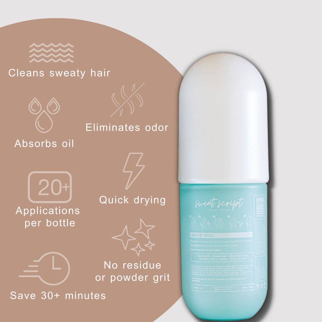Sweat Script - 1/2 case - 💧Fresh Hair, No Wash Needed