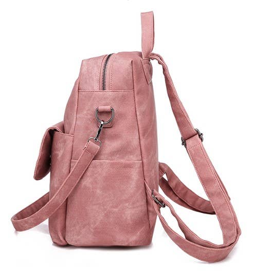 Convertible Backpack Large Shoulder Bag: Blue / M