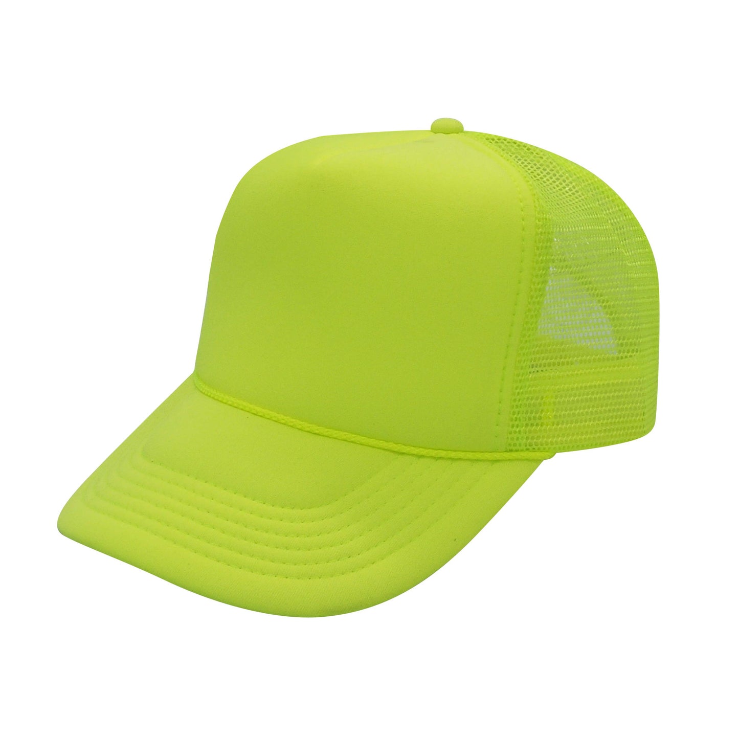 Nissun Neon Color Foam Mesh Trucker Hats Caps, Blank Two Tone Snapbacks: Neon Pink