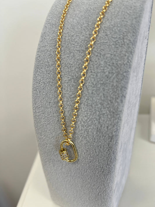 Twist toggle necklace