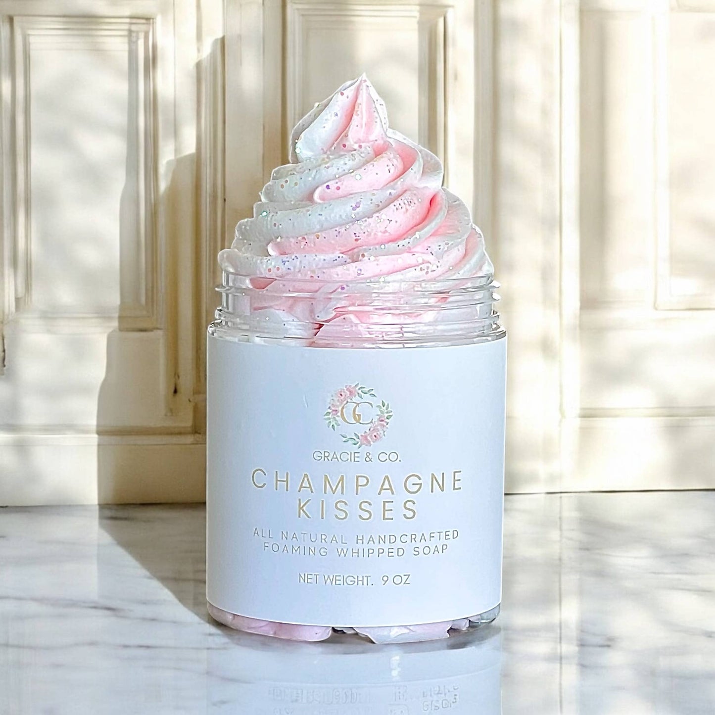 Moisturizing Whipped Soap/Shaving Cream: Champagne Kisses