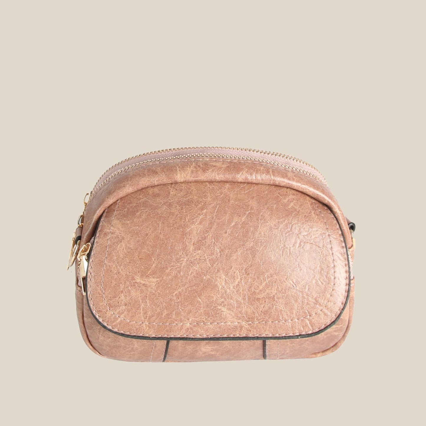 Leather Flap Crossbody Bag: BS