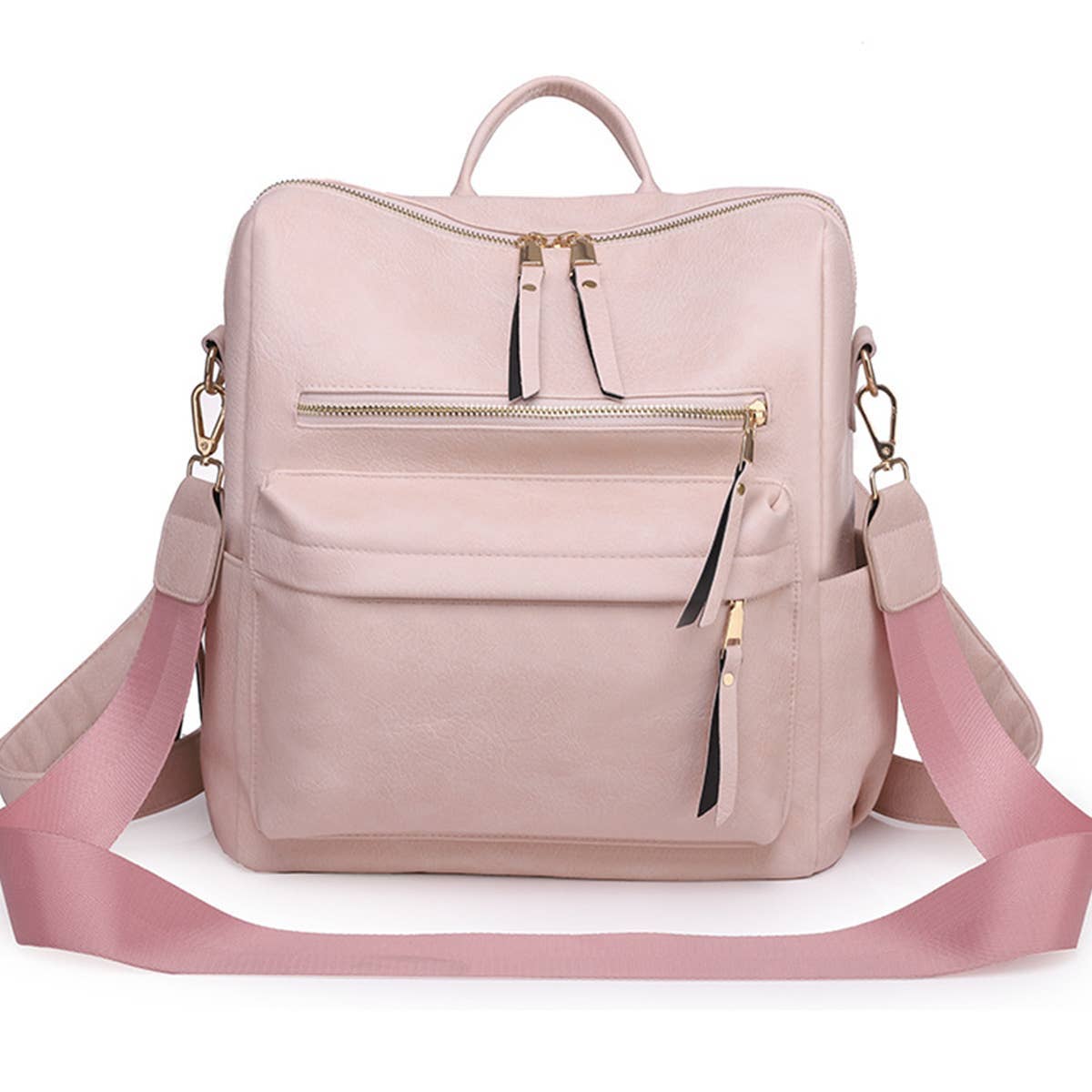 LEATHERL BACKPACKS LARGE CAPACITY CROSSBODY BAGS_CWAB0754: Purple / OS