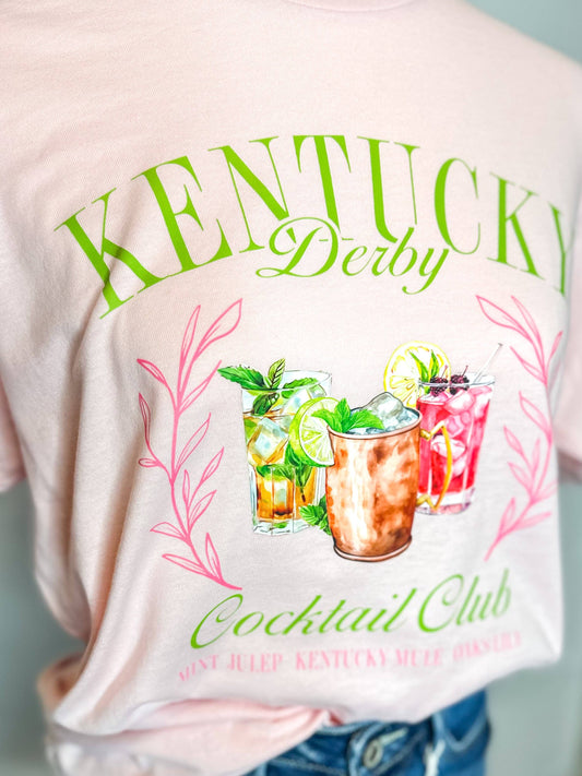Kentucky Derby Cocktail Club Tee: L