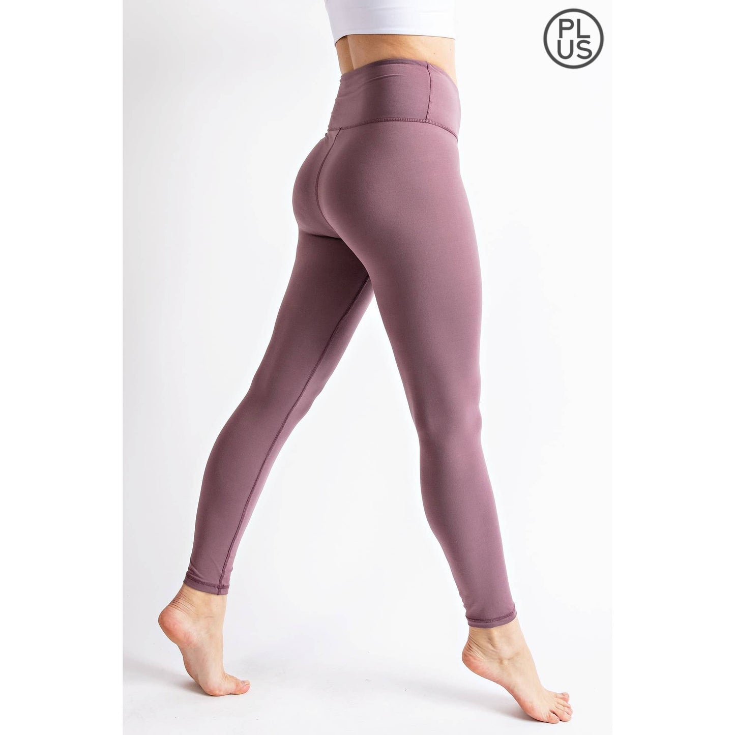 PLUS SIZE BUTTER SOFT BASIC FULL LENGTH LEGGINGS: Black / 2X