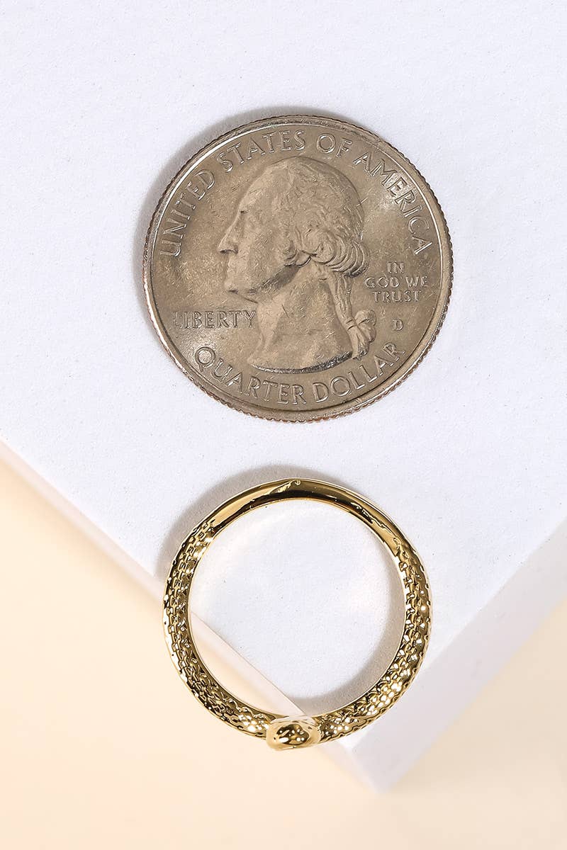 Adjustable Open Snake Ring: S