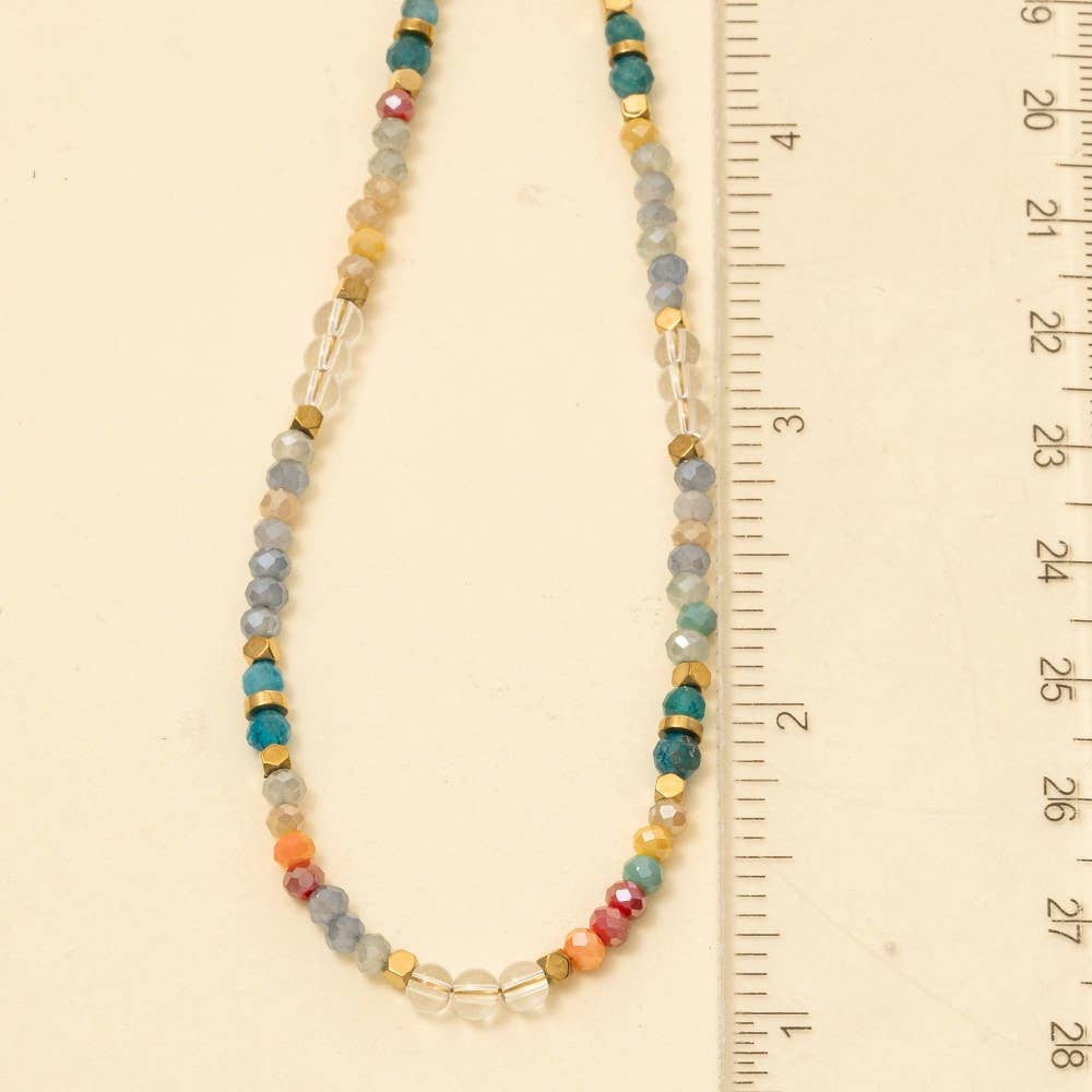 Multi Color Beaded Necklace: MU