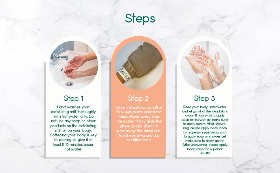Silk Exfoliating Bath Gloves: Soft Silk