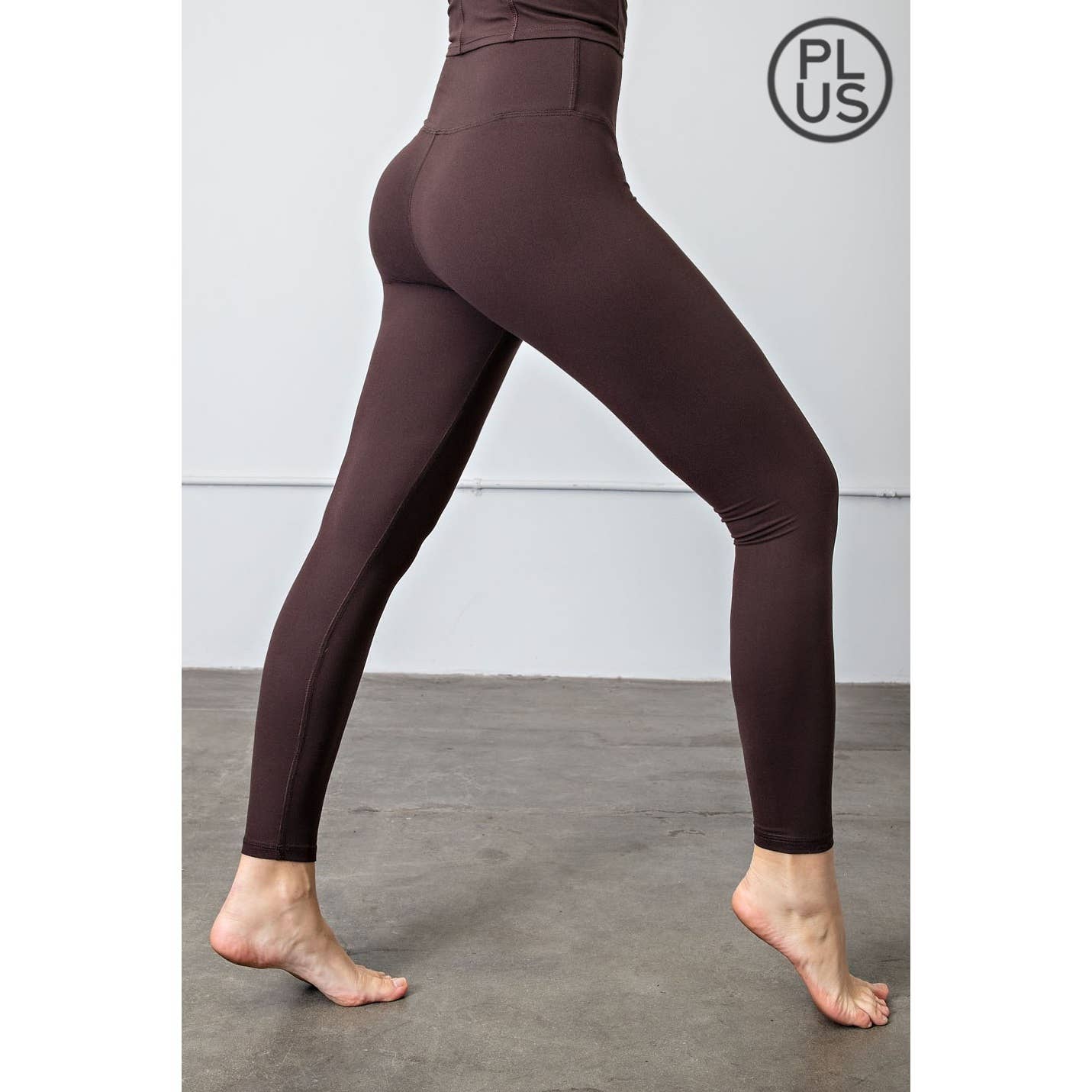 PLUS SIZE BUTTER SOFT BASIC FULL LENGTH LEGGINGS: Black / 2X