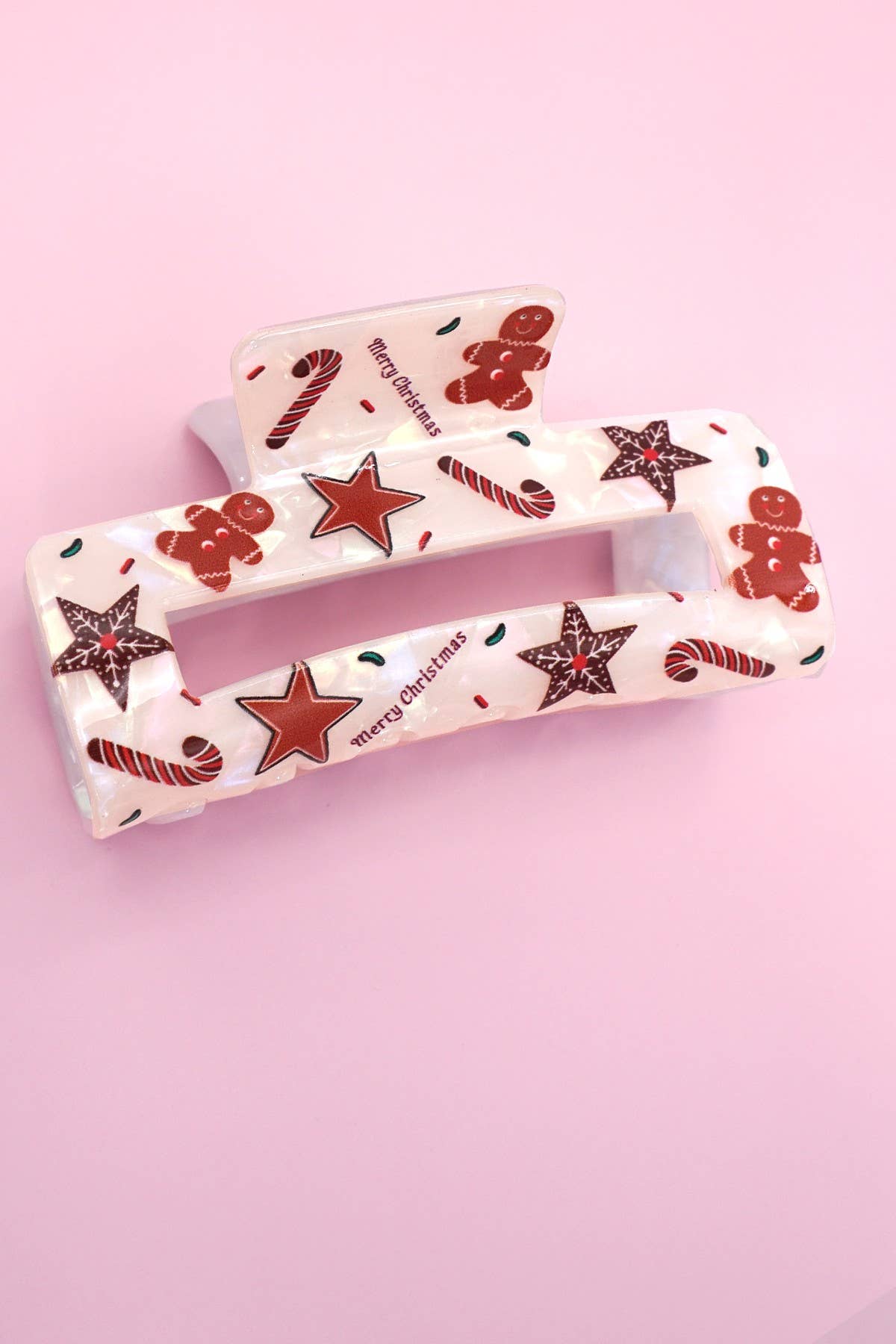 CHRISTMAS TREE SANTA HOLIDAY HAIR CLAW | 40H947: C