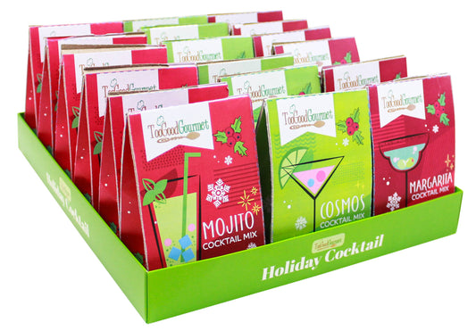 Holiday Cocktail Mixes - Great for Stocking Stuffers: Case pack of 18 - 6 of each