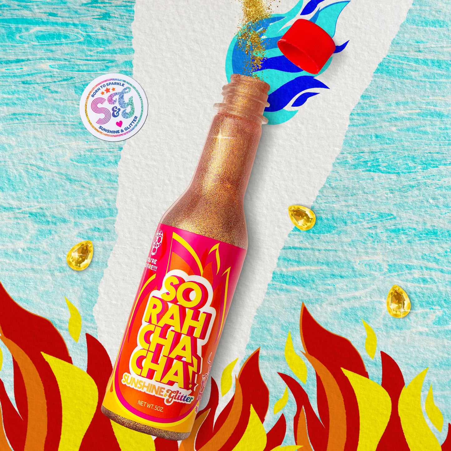 SoRahChaCha Biodegradable Glitter Aloe Body Gel