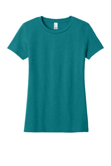 District® Women’s Perfect Blend® CVC Tee: Heathered Navy / L